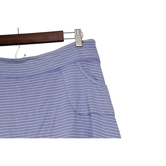 Fresh Produce Skirt Medium Periwinkle Striped Beach Coastal Resortwear Preppy - Picture 5 of 9